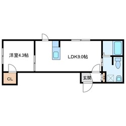 E-horizon北大前　イーホライズン北大前の物件間取画像